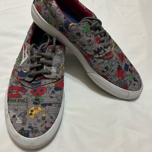 Colorful Graphic Men’s Skate Shoes - Size 7
